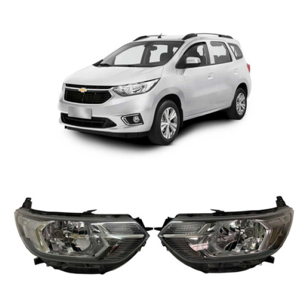 Farol Chevrolet Spin C/ Led Direito 2019 A 2023 Original