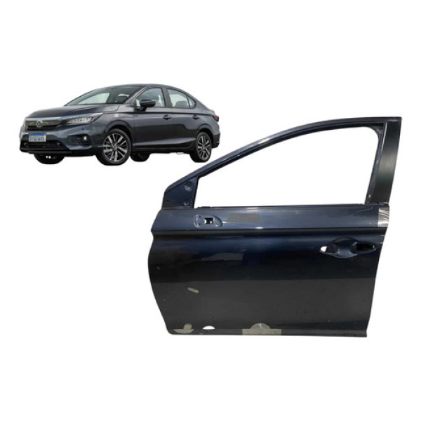 Porta Dianteira Esquerda Honda City 2022 A 2025 Original Dianteira Esquerdo Cinza