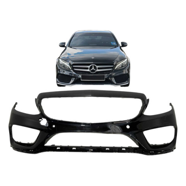 Parachoque Dianteiro Mercedes C200 C250 C300 Amg 2015 A 2018 Preto