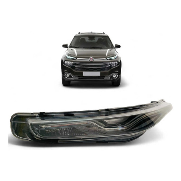 Farol Superior Fiat Toro Led Esquerdo 2016 A 2023 Original Esquerdo/motorista