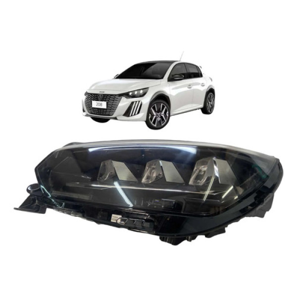 Farol Esquerdo Peugeot 208 Gt 2025 2026 Esquerdo/motorista