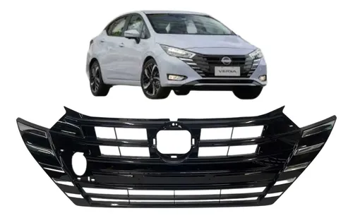Grade Superior Nissan Versa 2023 A 2025 Original Preto Brilhante