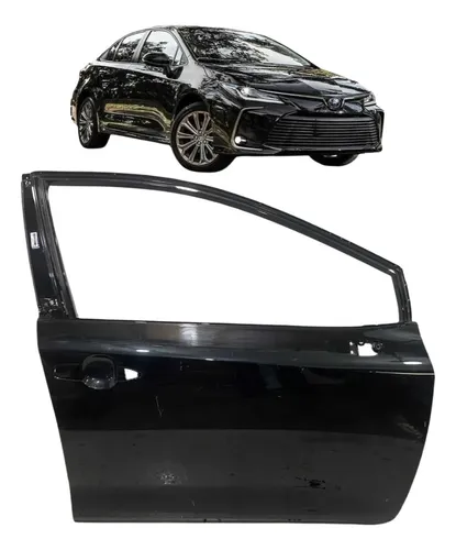 Porta Dianteira Toyota Corolla Direita 2020 A 2025 Original Dianteira Direito Preto