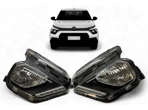 Farol Citroen C3 Esquerdo Led 2021 2022 2023 2024 Original Esquerdo/motorista