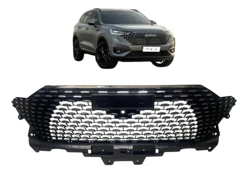 Grade Superior Parachoque Gwm Haval H6 2023 A 2025 Preto Brilhante