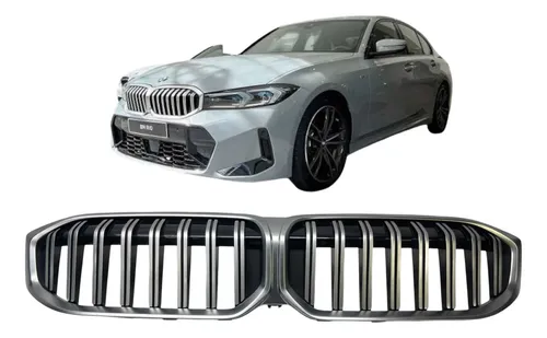 Grade Superior Parachoque Bmw 320i 330e Msport 2023 A 2025 Preto Brilhante