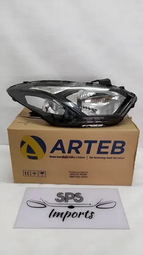 Farol Direito Onix (aro Preto) S/ Led 2017 A 2020 Original Direito