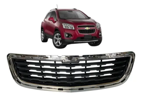 Grade Dianteira Inferior Chevrolet Tracker 2014 A 2016 Origi Preto Fosco
