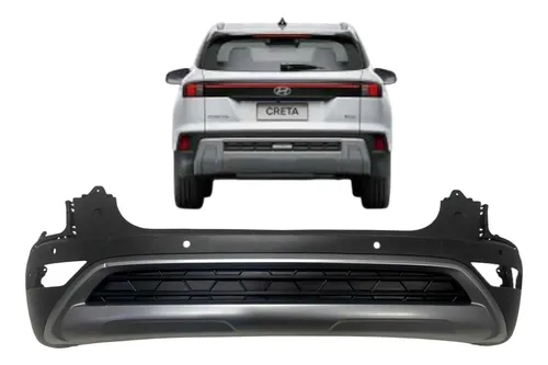 Spoiler Parachoque Traseiro Hyundai Creta 2022 A 2024